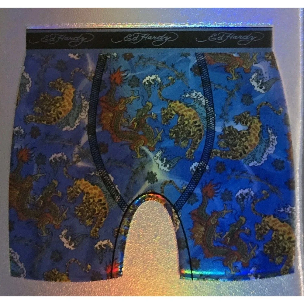 Ed Hardy 4 Performance Boxer Briefs Moisture Wick Stretch Soft Mens Size XL